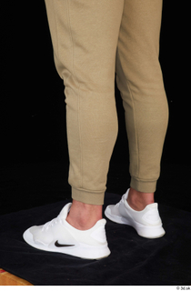 Grigory brown sweatpants calf dressed sports white sneakers 0004.jpg